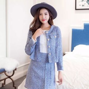 Two piece Tweed Set - Jacket & skirt